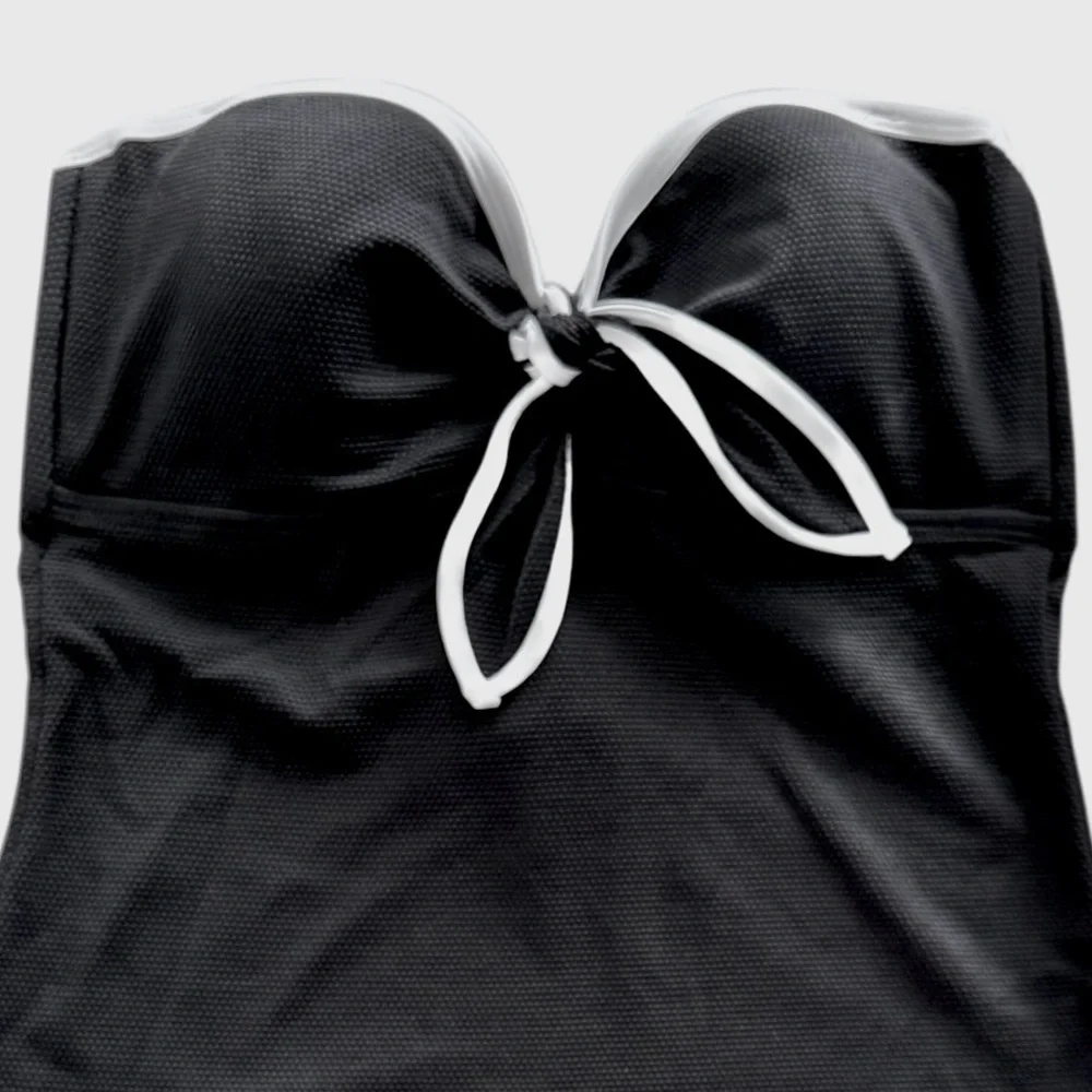 Tommy Bahama Island Cays Cabana Tie-Front Bandeau Tankini Top